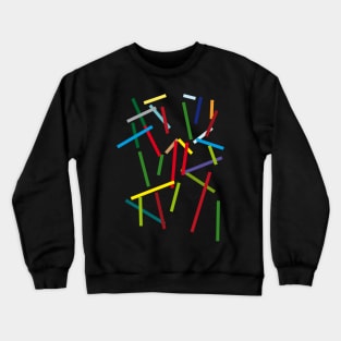 abstract sticks Crewneck Sweatshirt